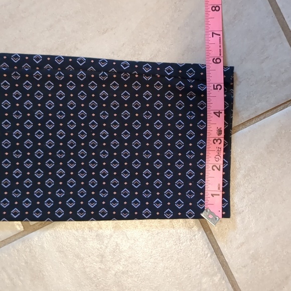 Loft Marisa Skinny Geometric Printed Slash Front Back Welt Pocket Pants 6P - Picture 12 of 13